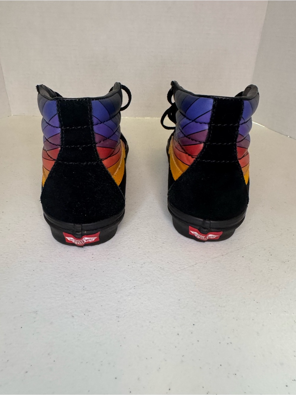 Vans OTW Sk8 Hi-Men 5.5/Women 7-Reissue Refract-Black Suede-Sunset Burst- 721356 - Picture 6 of 7